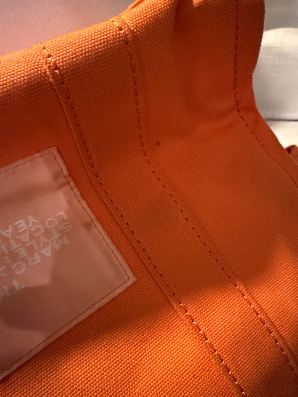 Marc Jacobs Orange Canvas 'The Tote Bag' Shoulder Tote - Picture 7 of 8